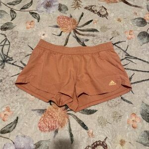 New Women's Adidas Pulse Pink Pacer Woven Running Training Shorts Size Medium